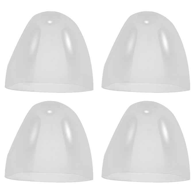 Totority Universal Wide Neck Baby Bottle Caps Replacement Parts 4-Pack Plastic Lids for Secure Fit and Easy Open Compatible with Oversized Feeding Bottles