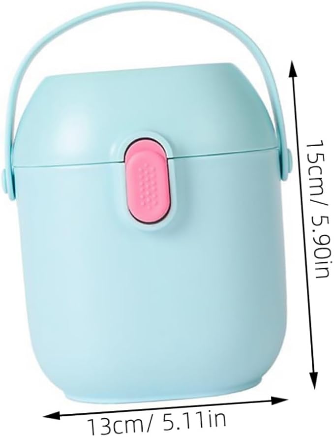 Toyvian Portable Milk Formula Box with Spoon Dispenser Dried Milk Container Food Storage Formula Supplies