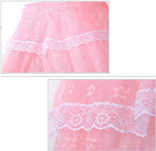 Princess Dome Baby Mosquito Net Nursery Crib Bed Pink Canopy Mesh Insect Netting Without Stand