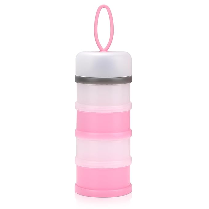 Accmor Baby Formula Dispenser On The Go, Stackable Formula Dispenser Formula Container to Go, Non-Spill Portable Milk Powder Kids Snack Storage Container, BPA Free