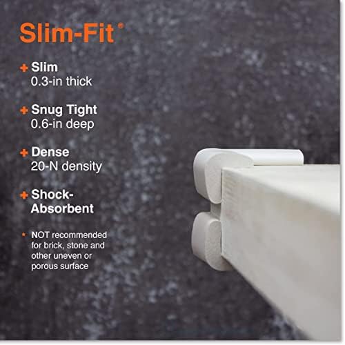 Slim-Fit 18ft Edge 16 Corners - Bundle & Save - RovingCove Slimfit Edge Corner Guards, Oyster White