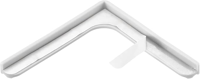 uxcell Window Corner Guards Edge Protectors, 2Pack Mini Lace Style Safety Bumper, 70mmX9mm for Window Corners, Desks, Cabinets, Silver