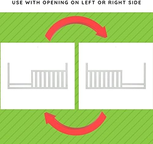 Toddler Bed Safety Guard Rail for Kingsley & Centennial Convertible Cribs - Solid Wood Rail for Convertible Crib to Toddler Bed Conversion - Safety Bed Rail for Children (Vintage Ivory - Sedona)