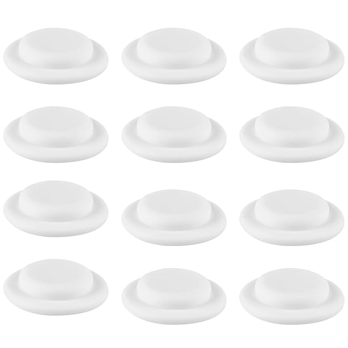 FAVOMOTO 1 Set 12pcs Milk Storage Cup Seal Bottle Sealing Discs Bottles Bottle Sealing Disk Breastmilk Bottles Sealing Discs for Jars Tippee White Food Grade Silicone