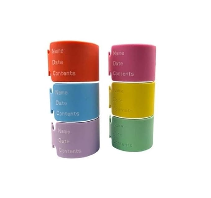 6 Pcs Reusable Silicone Labels for Baby Bottle Toddlers Nursery Daycare Essentials