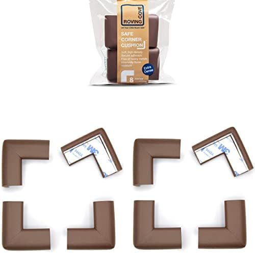 Slim-Fit 18ft Edge 16 Corners - Bundle & Save - RovingCove Slimfit Edge Corner Guards, Coffee Brown