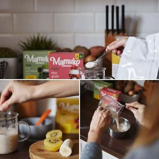 MAMUKO Organic Raw Buckwheat Porridge - High Fiber Porridge with No Added Sugar, Milk & Preservatives - Vegan Porridge Ideal for Little Ones from 4+ Months - (200g - 10 Servings)