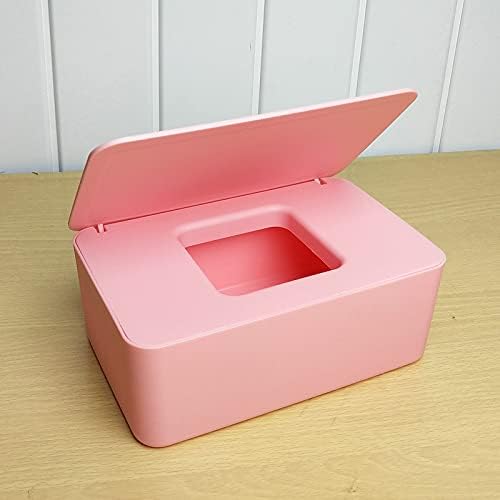 VALINK Wipes Dispenser Holder, Dustproof Tissue Storage Box Case Wet Wipes Dispenser Holder with Lid for Home Office Desk Car