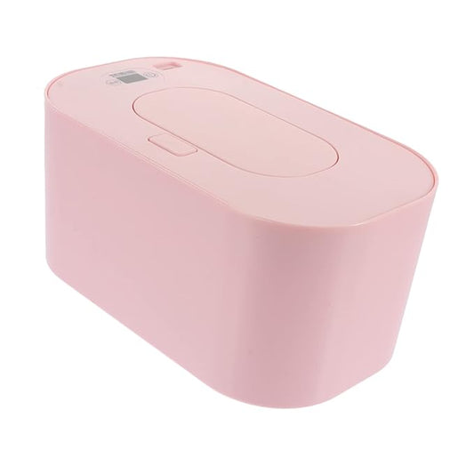 Toyvian Portable USB Wipes Warmer Box with Adjustable Temperature Display 7.87X4.72X3.74In Baby Wet Tissue Heater for Home and Outdoor Diaper Changing Comfort