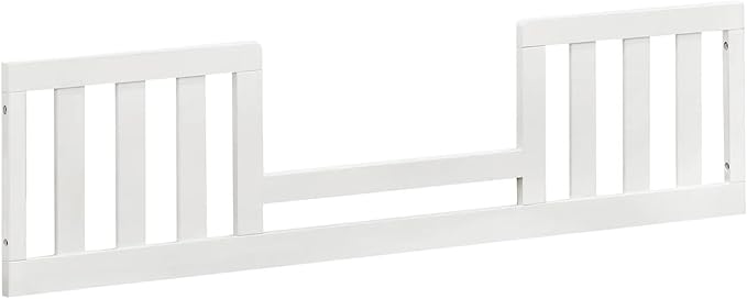 Toddler Bed Safety Guard Rail for Namesake's Monogram, Formerly Franklin & Ben Convertible Cribs - Solid Wood for Convertible Crib to Toddler Bed Conversion - Safety Guard Rail (Tillen, Warm White)