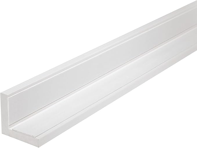 Outwater White 2" X 2" Wall Corner Protector Trim with Adhesive, 8FT Length, 6 Pack