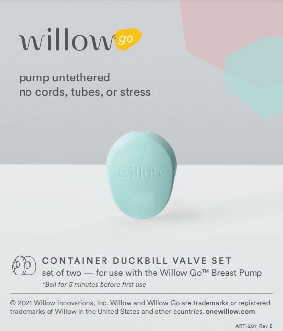 Willow Go - Duckbill Valve - 2pk - for use with Willow Go Hands Free Breast Pump