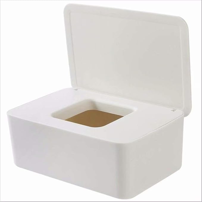 Baby Wipes Case Wipes Dispenser Wet Tissue Box Non-Slip, Easy Open & Close Wipe Container for Home