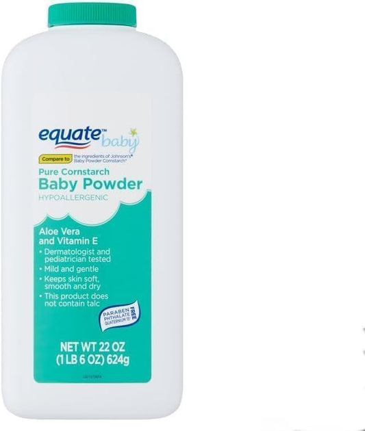 Pure Baby Powder Aloe and Vitamin E-Talc-Free (Pack of 1) 22 oz