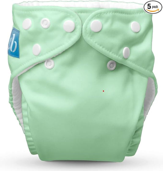 Charlie Banana Cloth Diapers, Reusable, Washable, Adjustable One Size Diaper, for Babies and Toddlers, with Absorbent Insert - Sage, 1 Pack
