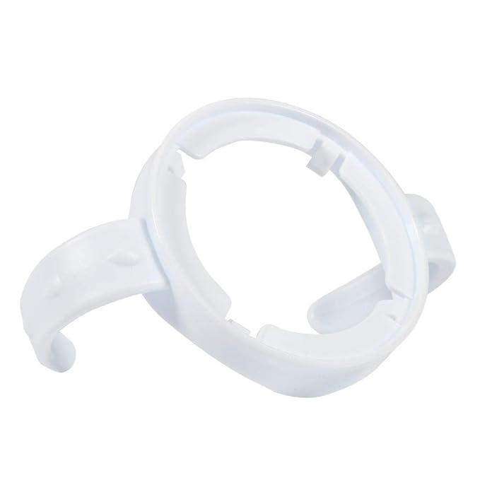 4 Packs Bottle Handles Baby Feeding Transitional Baby Feeding Nursing Bottle Holders Easy Grip Standard Plastic Handle for Avent Natural Series Baby Bottles (White)