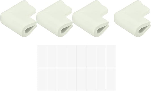 uxcell Corner Guards Edge Protectors, 24Pack U Foam Safety Bumper W Self-Adhesive Tape Furniture Corner Table Edge Guard, 2.16"x1.38"x0.31", White
