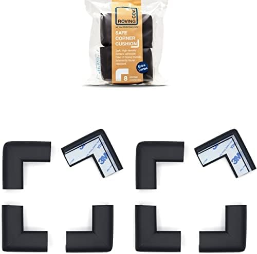 Slim-Fit 15ft Edge 12 Corners - Bundle & Save - RovingCove Slimfit Edge Corner Guards, Onyx Black