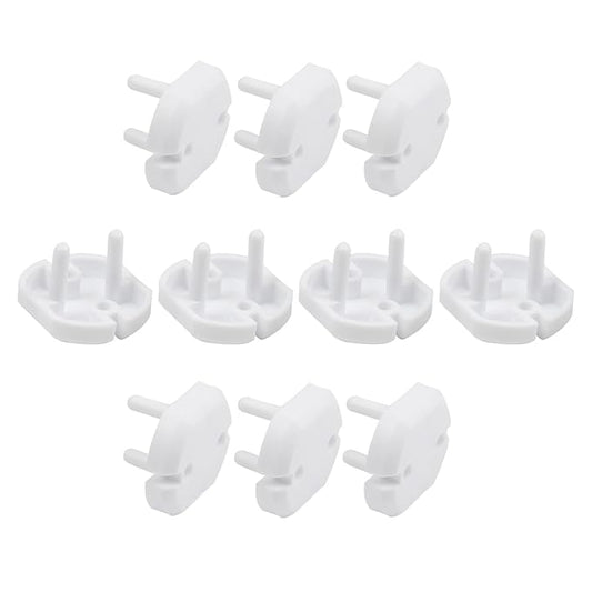 Fielect Outlet Plugs Covers Childproof EU Plug Protectors Electric Socket Cover Electrical Protector 2-Hole White 30Pcs