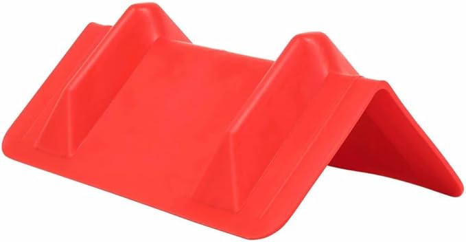 Mytee Products 10 Pack Red Flatbed Edge Protectors - 4"x4"x11" Plastic V Board Flatbed Corner Protectors for Cargo Loads & Tie Down Strap Guard - Fit 1 Strap Up to 4"