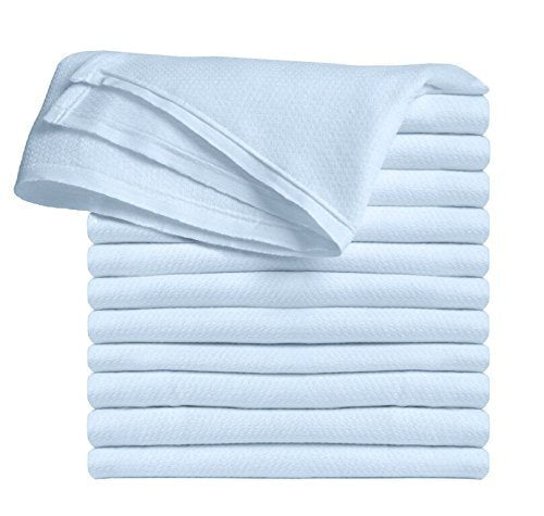 Clips N Grips® Birdseye Flatfold Cloth Diapers, 12 Count (Baby Blue)
