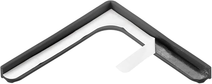 uxcell Window Corner Guards Edge Protectors, 4Pack Mini Lace Style Safety Bumper, 70mmX9mm for Window Corners, Desks, Cabinets, Black
