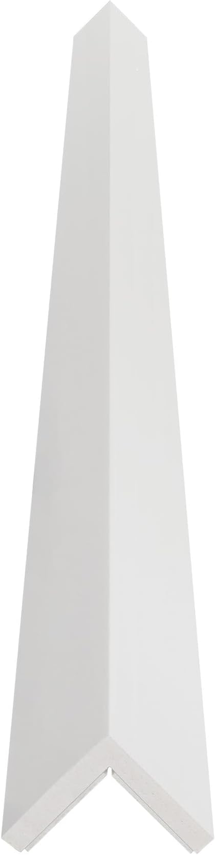 Outwater White 1-1/2" X 1-1/2" Styrene Angle with Adhesive on Both Sides, 4FT, Corner Protector