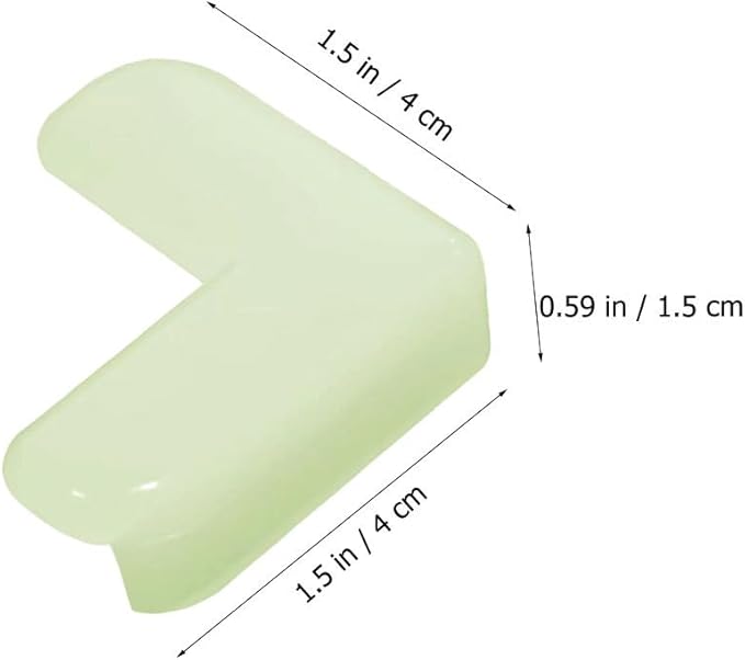 Toddmomy Luminous Corner Protectors Baby Safety Transparent Table Edge Guards Night Glow Childproof Anti-Collision Furniture Corner Guards for Kids 12 Pack 1.57X1.57X0.59In
