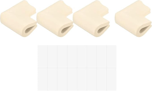 uxcell Corner Guards Edge Protectors, 24Pack U Foam Safety Bumper W Self-Adhesive Tape Furniture Corner Table Edge Guard, 2.16"x1.38"x0.31", Beige