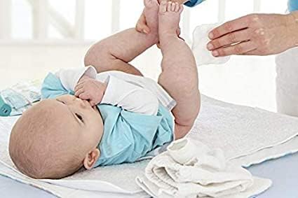 Baby Large Cotton Pads Dry Square White (Classic 360-count)