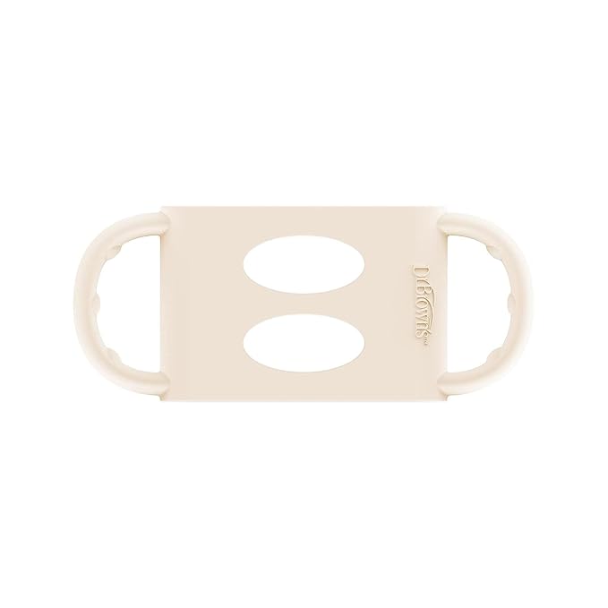 Dr. Brown's® Milestones™ 100% Silicone Baby Bottle Handles, Wide-Neck, Ecru, 2 Pack