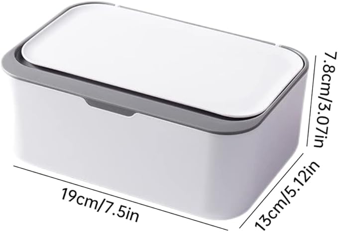 Wet Wipes Dispenser Tissue Napkins Storage Boxes Case Holder Diaper Wipes Container for Baby Gray