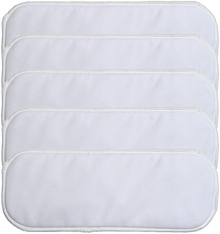 10 Pack Insert with Snap for Cloth Diaper Covers (10 Pack Insert with Snap) One Size