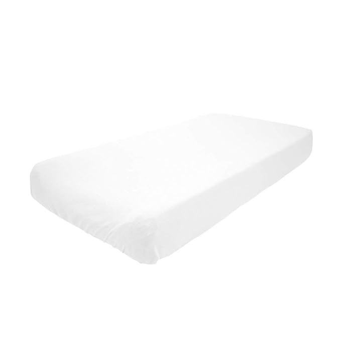 Betty Dain Stretch Jersey Universal Baby Infant Changing Pad Cover, 100% Cotton, Deep Corner Pockets Fit Changing Pads Snugly, Machine Washable, Tumble Dry Low, White