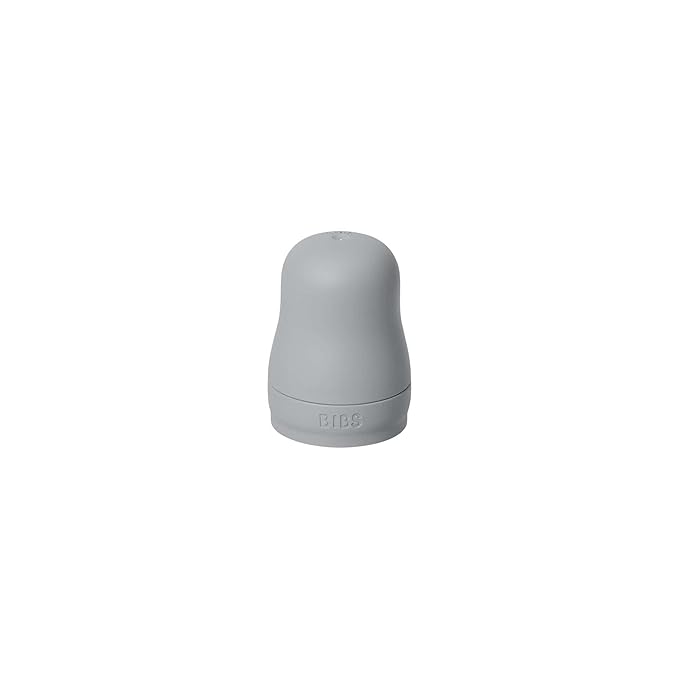 BIBS Bottle Cap Set - BPA-Free, Dishwasher Safe, Customizable Colors, Includes Milk Lock and Screw Cap - Compatible with BIBS Bottles (Sold Separately) - Cloud