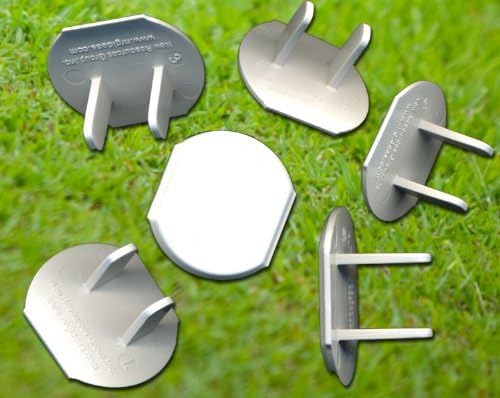 Electrical Outlet Safety Caps For Childproofing/Baby Cover Plugs and Draft Insulation Pack (20 Caps + 20 Gaskets)
