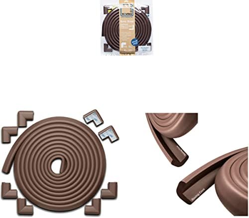 30ft Edge 8 Corners - Bundle & Save - RovingCove HeftyFit Edge Corner Guards, Coffee Brown