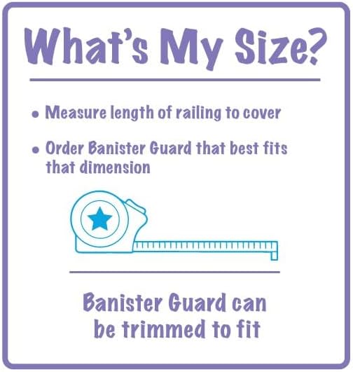 Kidkusion Indoor/Outdoor Banister Guard, Clear, 15'