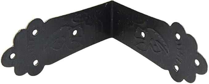 Mcredy 30 PCS Metal Corner Protector,Furniture Corner Hardware Corner Bracket for Cabinet Decorative,1.77 Inch Length