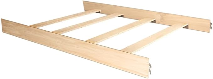 Full-Size Conversion Kit Bed Rails for Bertini Baby Convertible Cribs by Dorel - Solid Wood Rail - Toddler and Adult Bed Rail for Full-Size Beds - Essential Nursery & Baby Furniture (Unfinished)