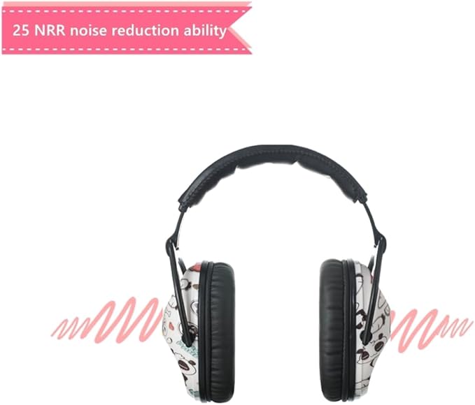 Kids Hearing Protection,25dB NRR Noise Reduction,Sound Proof for Kids,Toddler,Safety Earmuffs for Concert,Airplane,Autism,Monster Jam,Travel,School- Panda