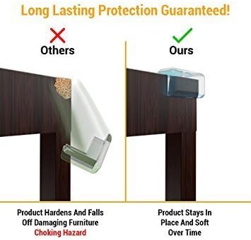 20Pcs Clear Table Desk Corner Edge Guard Cushion Baby Safety Bumper Protector