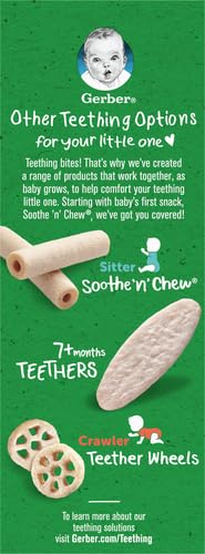 Gerber Snacks for Baby Teethers, Organic Gentle Teething Wafers, Blueberry Apple Beet, 1.7 Ounce, 12 Count Box (Pack of 2)