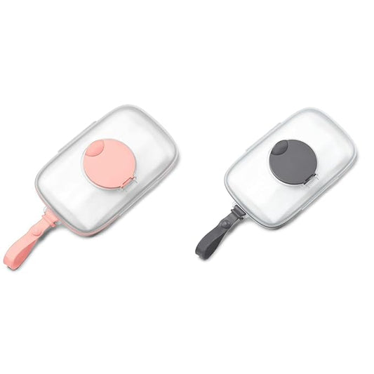 Skip Hop On-The-Go Wipes Dispensers, Blush and Grey, 25-40 Count