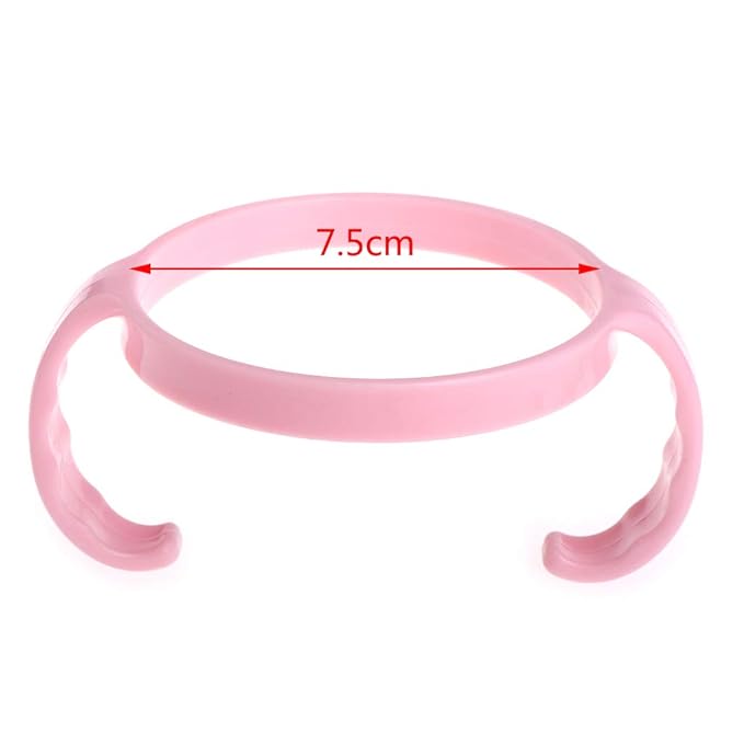 2 Pack Baby Bottle Holder Feeding Bottles for Comotomo Easy Cleaning 2 Count (Pink/Green) Easy Grip Plasic Handles Feeding Bottle Handles Bottle Handles for Baby Baby Bottle Handles Baby Bottle Baby
