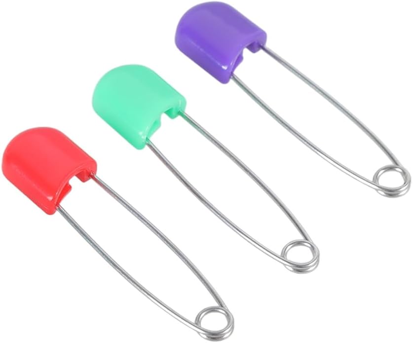 12 pcs Colors Locking Baby Cloth Nappy Diaper Craft Pins