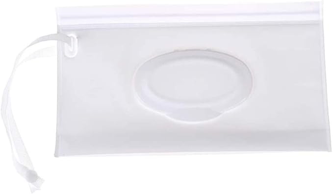 TOPINCN Baby Wipe Dispenser, Portable Wet Wipes Dispenser Holder with Lids for Napkin Nappy Paper Tissue Wipes Contianer Travel Wet Wipe Pouch