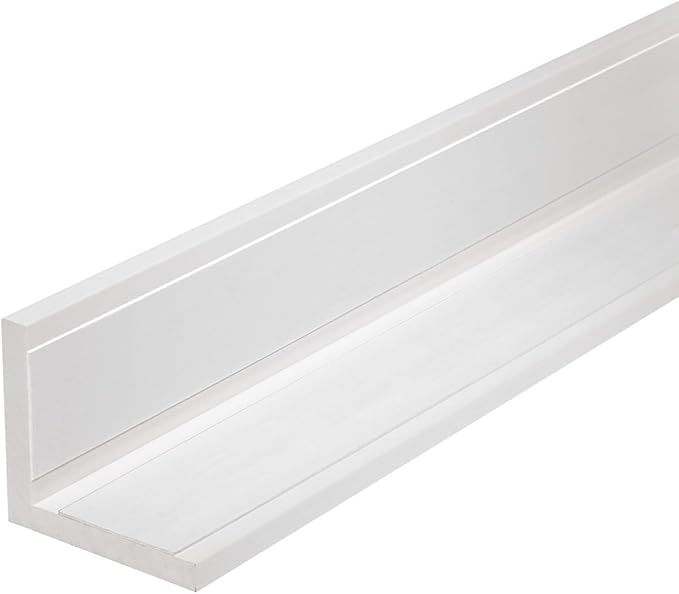 Outwater White 3" X 3" Wall Corner Protector Trim with Adhesive, 8FT Length, 6 Pack