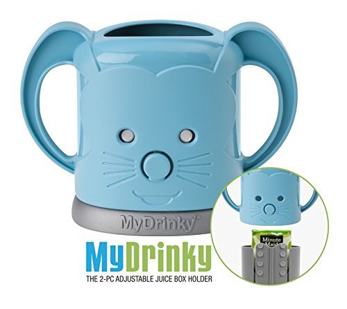 InchBug MyDrinky Pouch Holder No Squeeze, Reusable Drink Holder for Kids, Toddler and Babies | BPA-Free & Squeeze-Proof for Juice Boxes, Food Pouches | Dishwasher Safe, Aqua