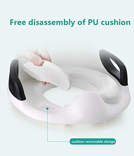 Potty Training Seat for Boys Girls Kids Toddlers Toilet Training Seat Potty Seat for Baby with Detachable Soft Cushion Sturdy Handle and Backrest